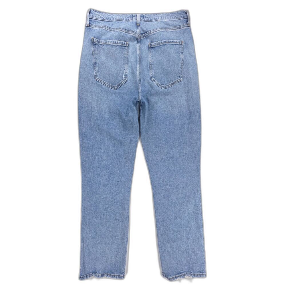NEW Agolde Riley High Rise Straight Crop Jeans Hassle Light Wash Clean Girl Y2k - Picture 5 of 7